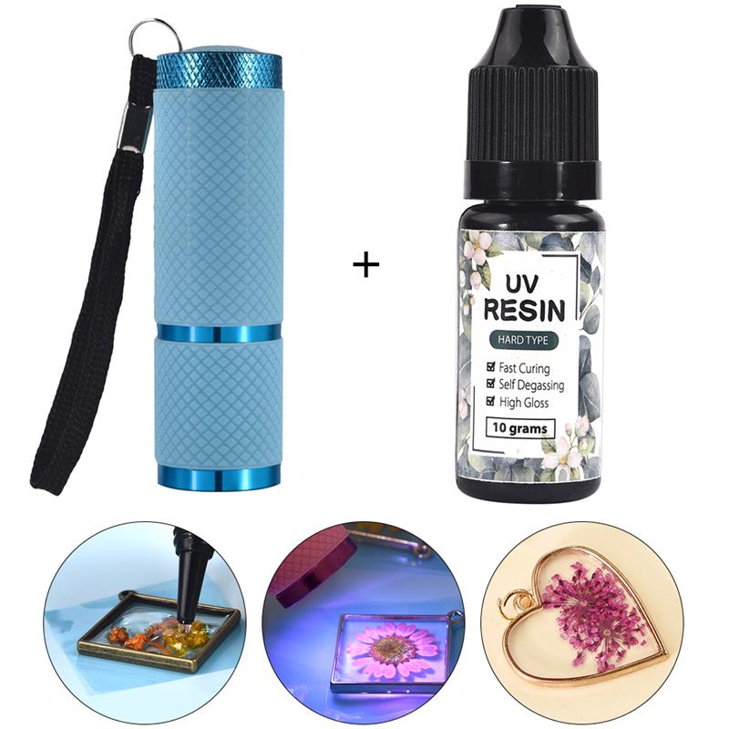 Epoxy Uv Resin Kit - 10g 25g resina UV dura resina
