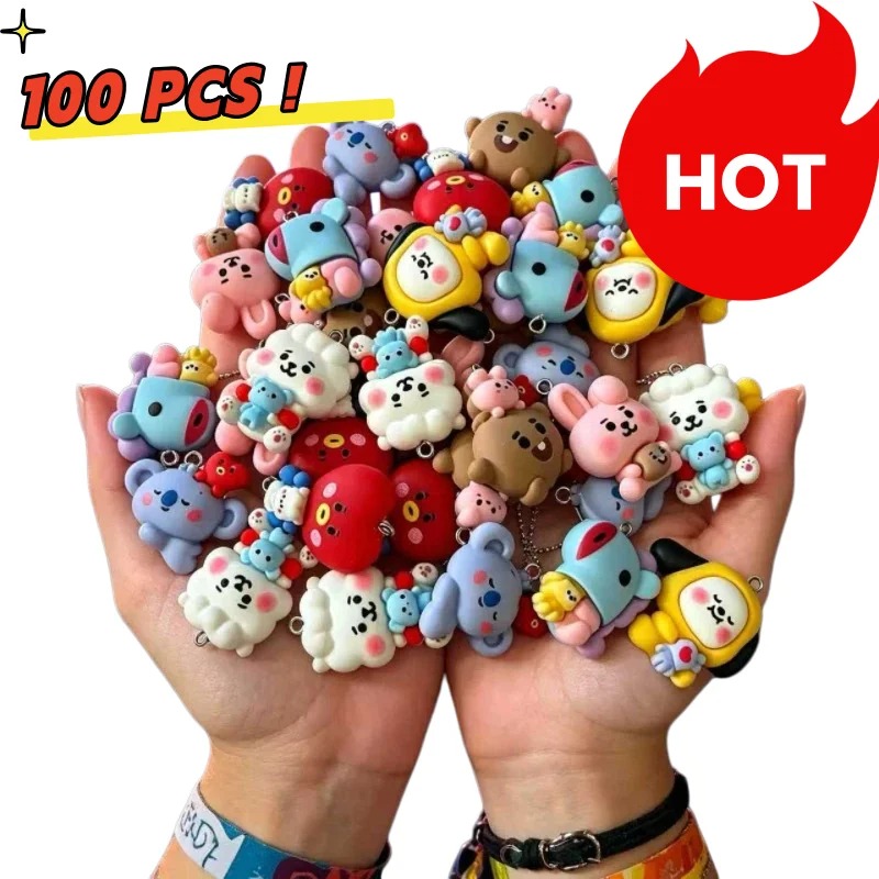 Resin Craft Material - 7 pezzi di ciondoli in resina
