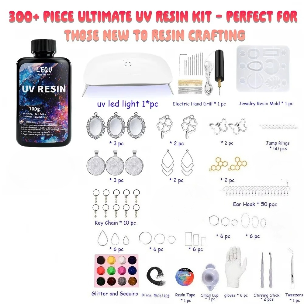 Kit di Resina UV 300 Pezzi, 10 - Epoxy Uv Resin Kit recensione e prezzo